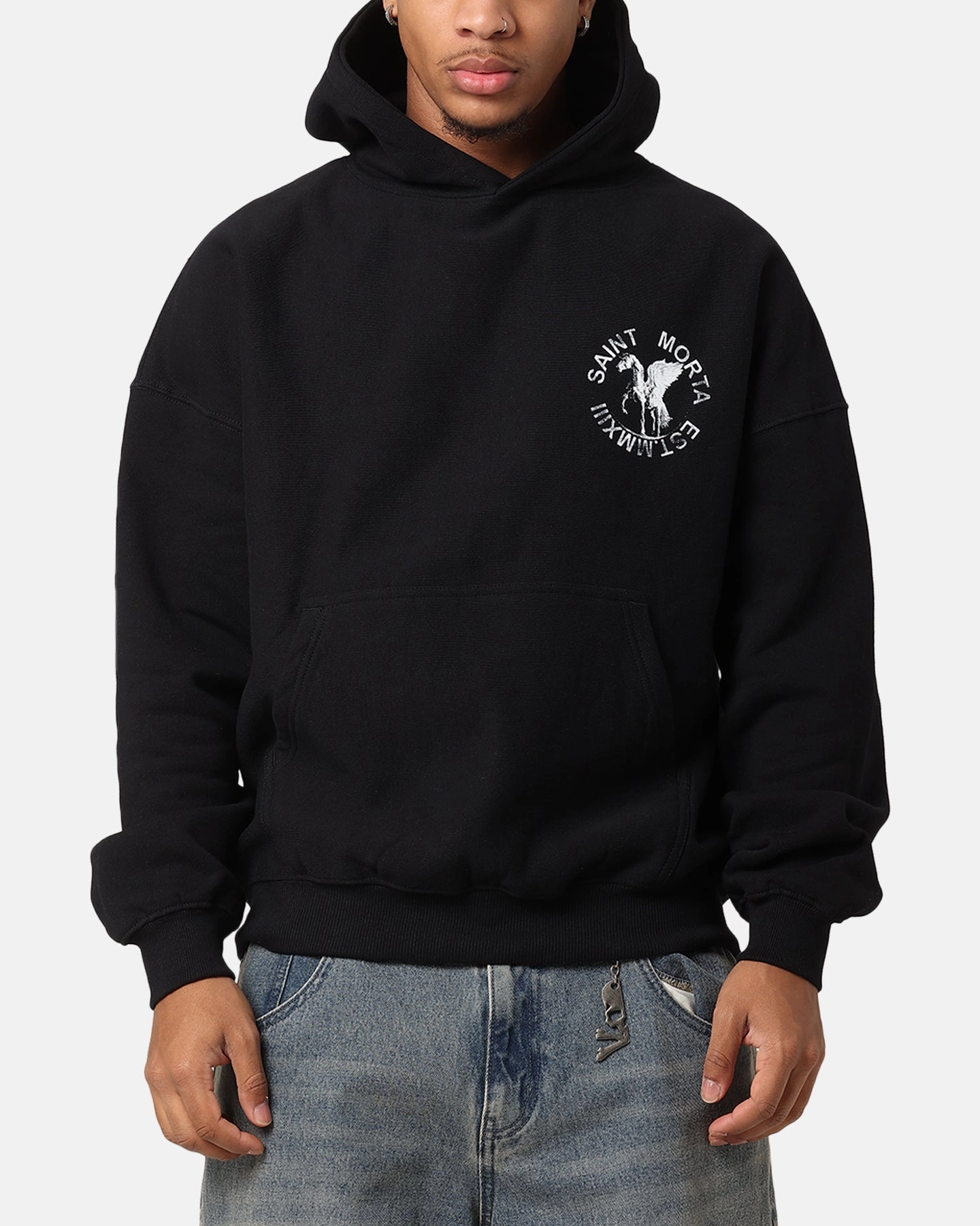 Saint Morta Pegasus Premium Hoodie Black snowy