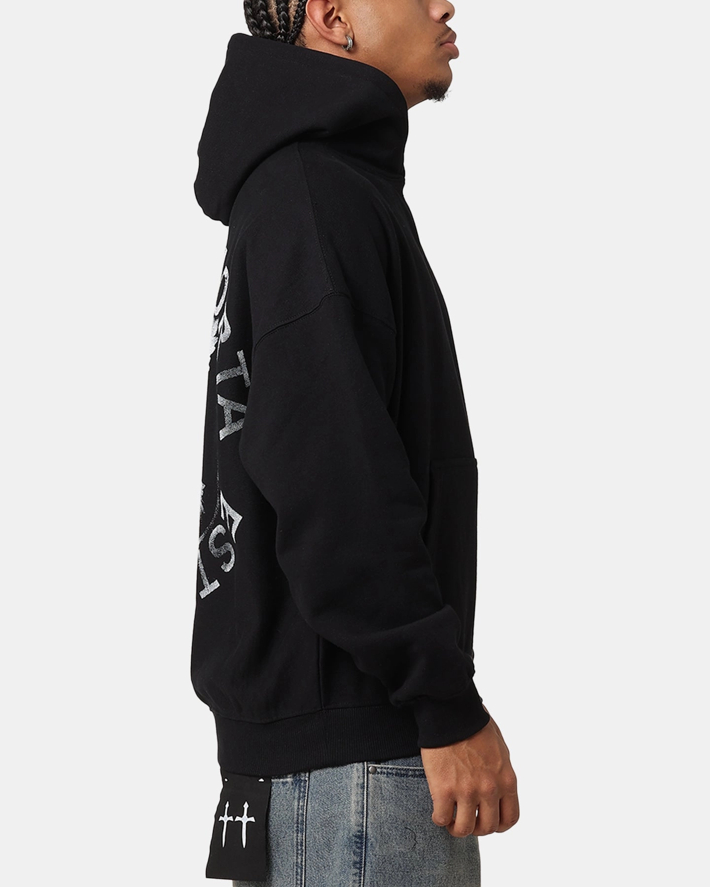 Adjustable Hood Saint Morta Pegasus Premium Hoodie Black