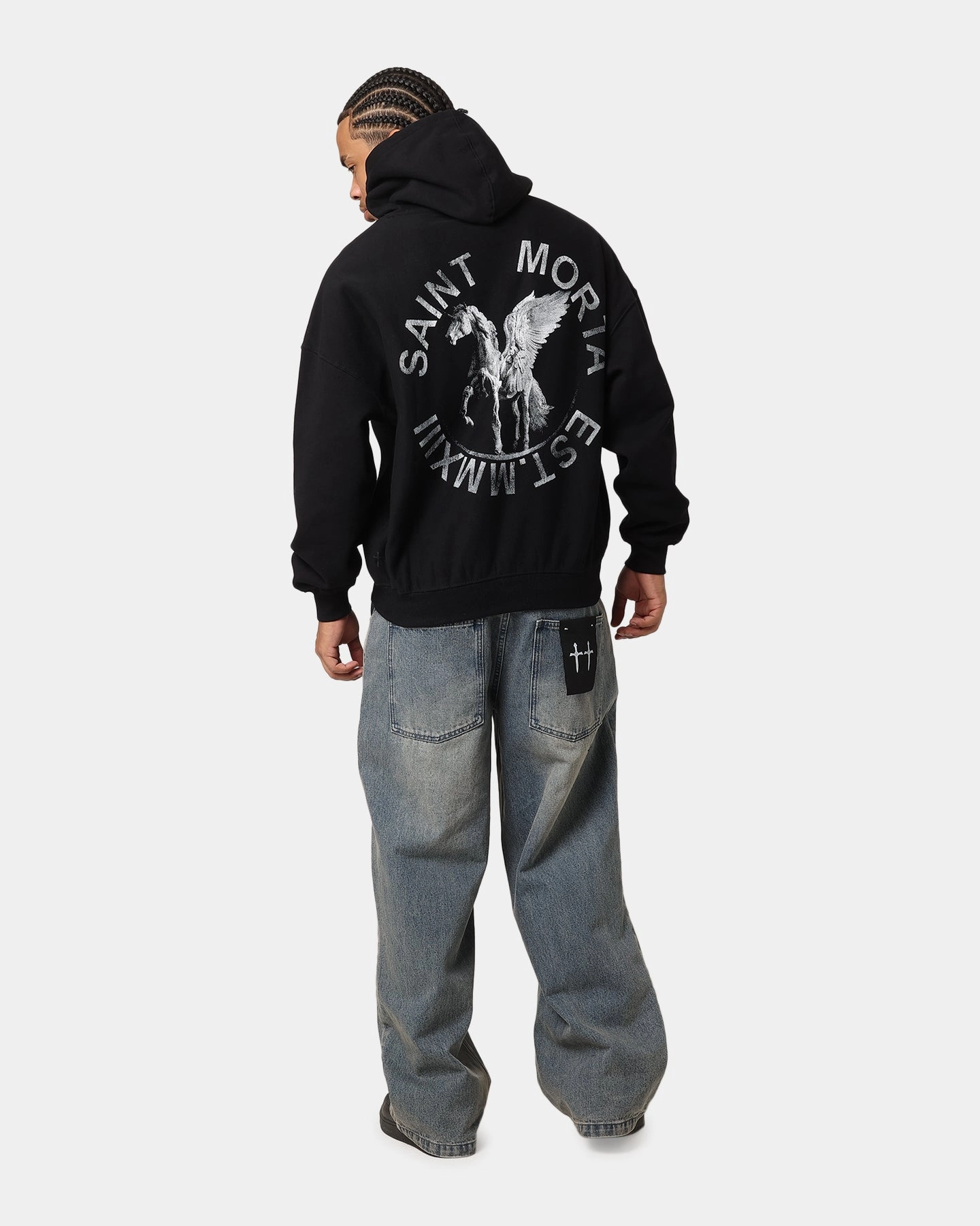 Saint Morta Pegasus Premium Hoodie Black Relationship Cologne