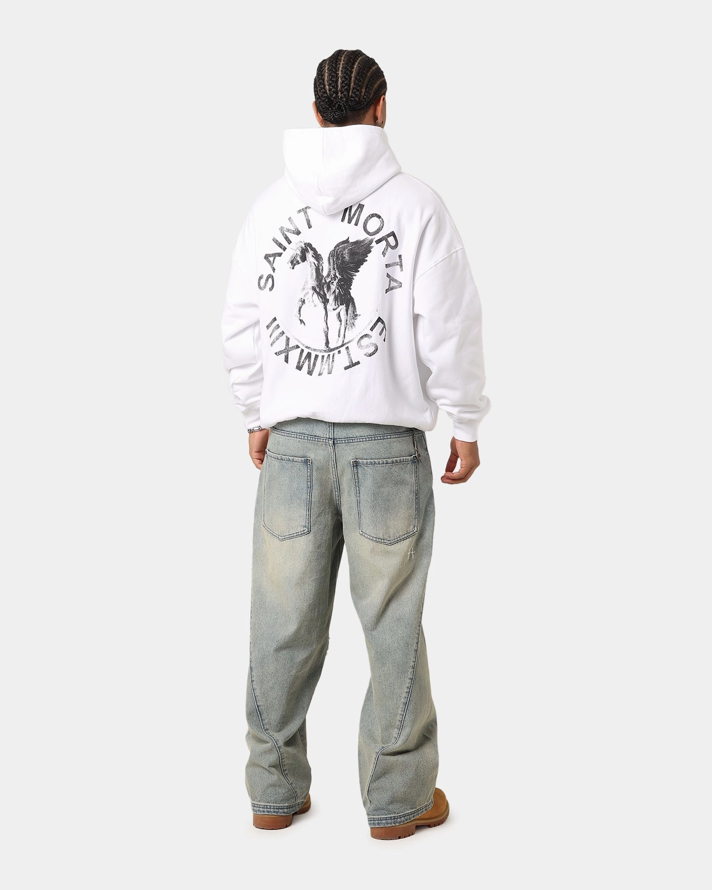suitable for land sports Saint Morta Pegasus Premium Hoodie White