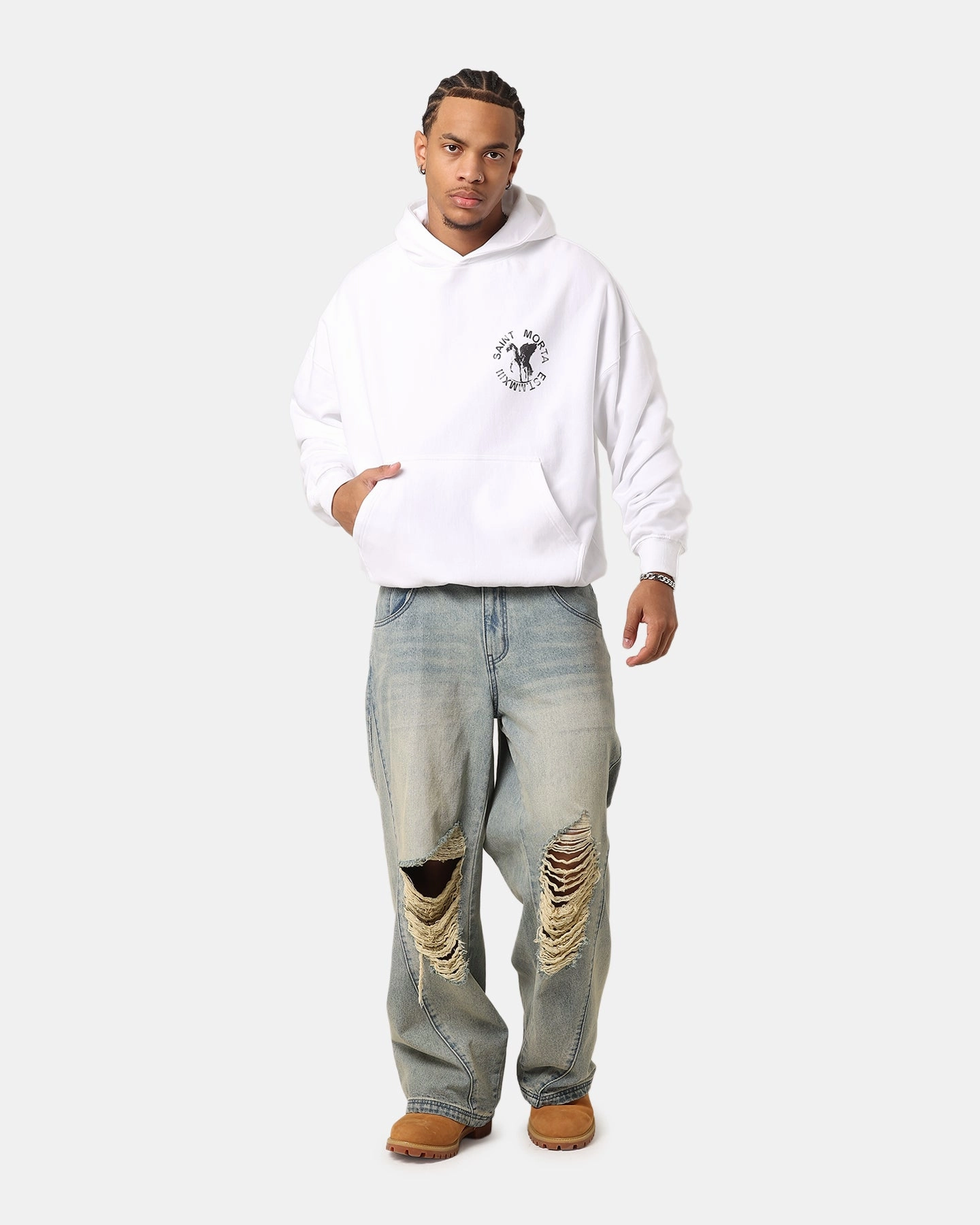 suitable for photography Saint Morta Pegasus Premium Hoodie White
