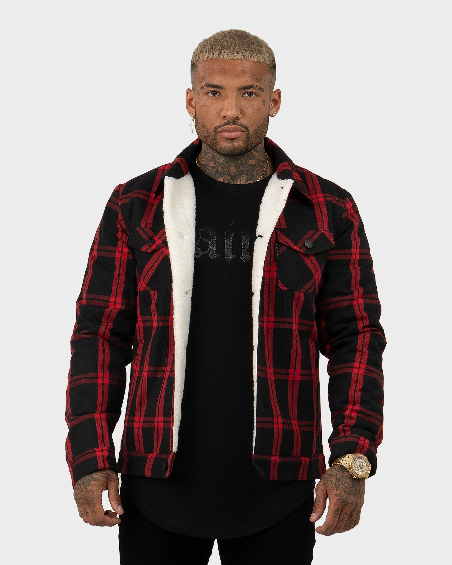 suitable for solo travel Saint Morta Prima Sherpa Jacket Black/Red