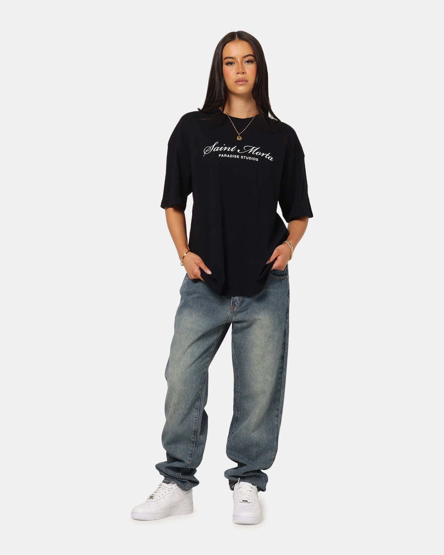 High Durability Thread Saint Morta Psykhe Jeans Dirty Denim