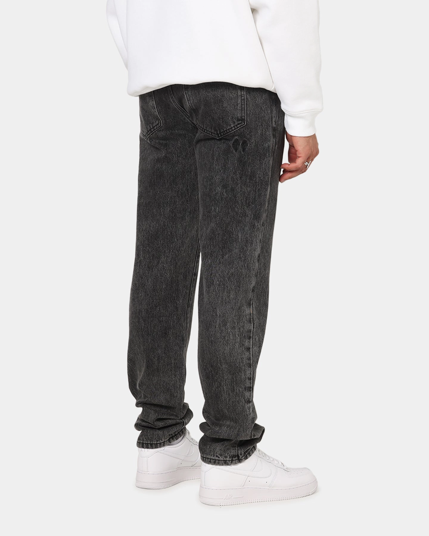 Double Layered Knees Saint Morta Psykhe Jeans Sulphur Grey