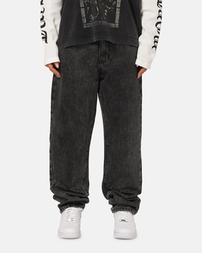 Riveted Stress Points Saint Morta Psykhe Jeans Sulphur Grey