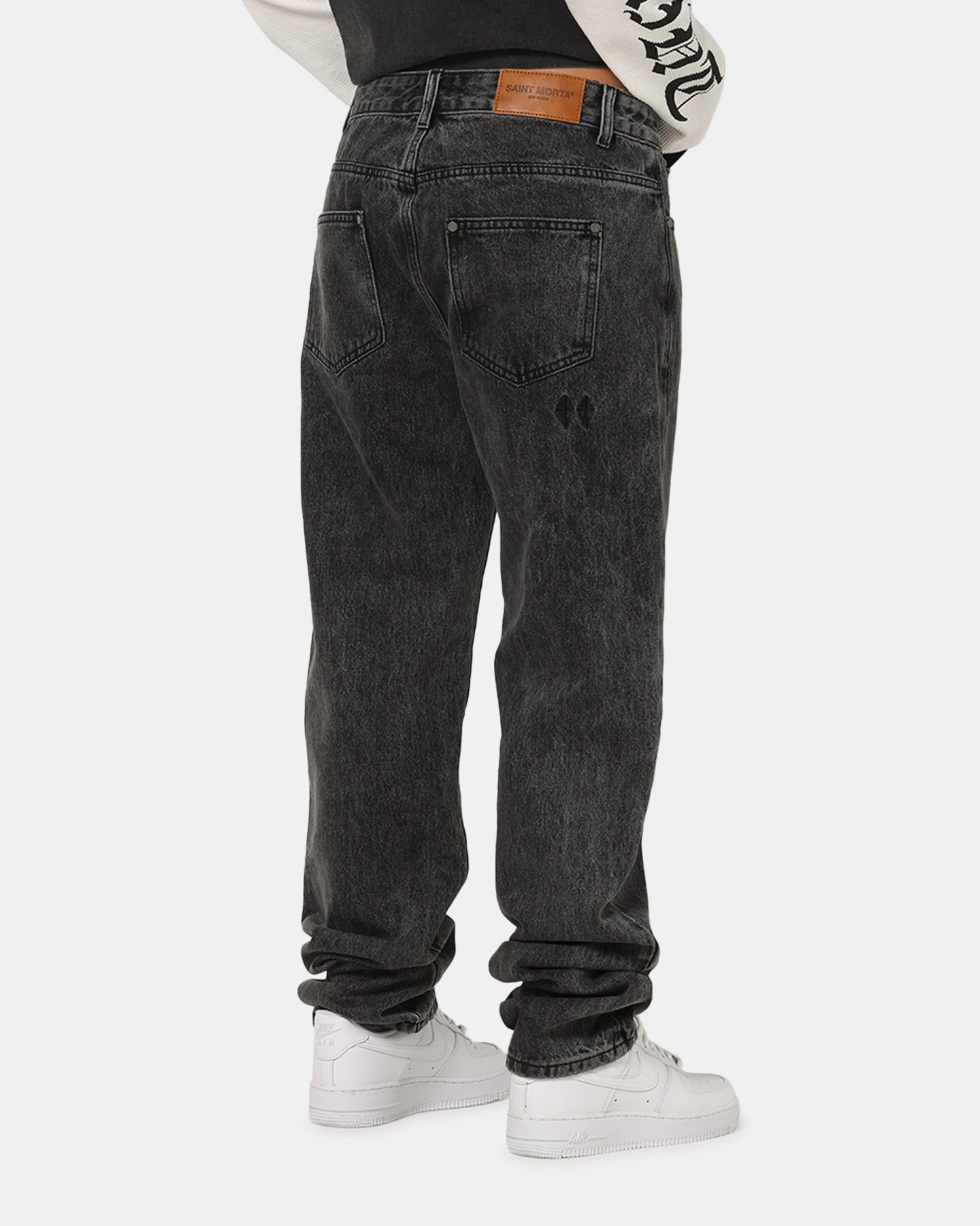 Saint Morta Psykhe Jeans Sulphur Grey Sandblasted Finish