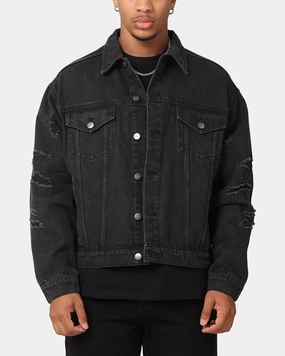 Saint Morta Rage Denim Jacket Black Easy Comfort Bicycle
