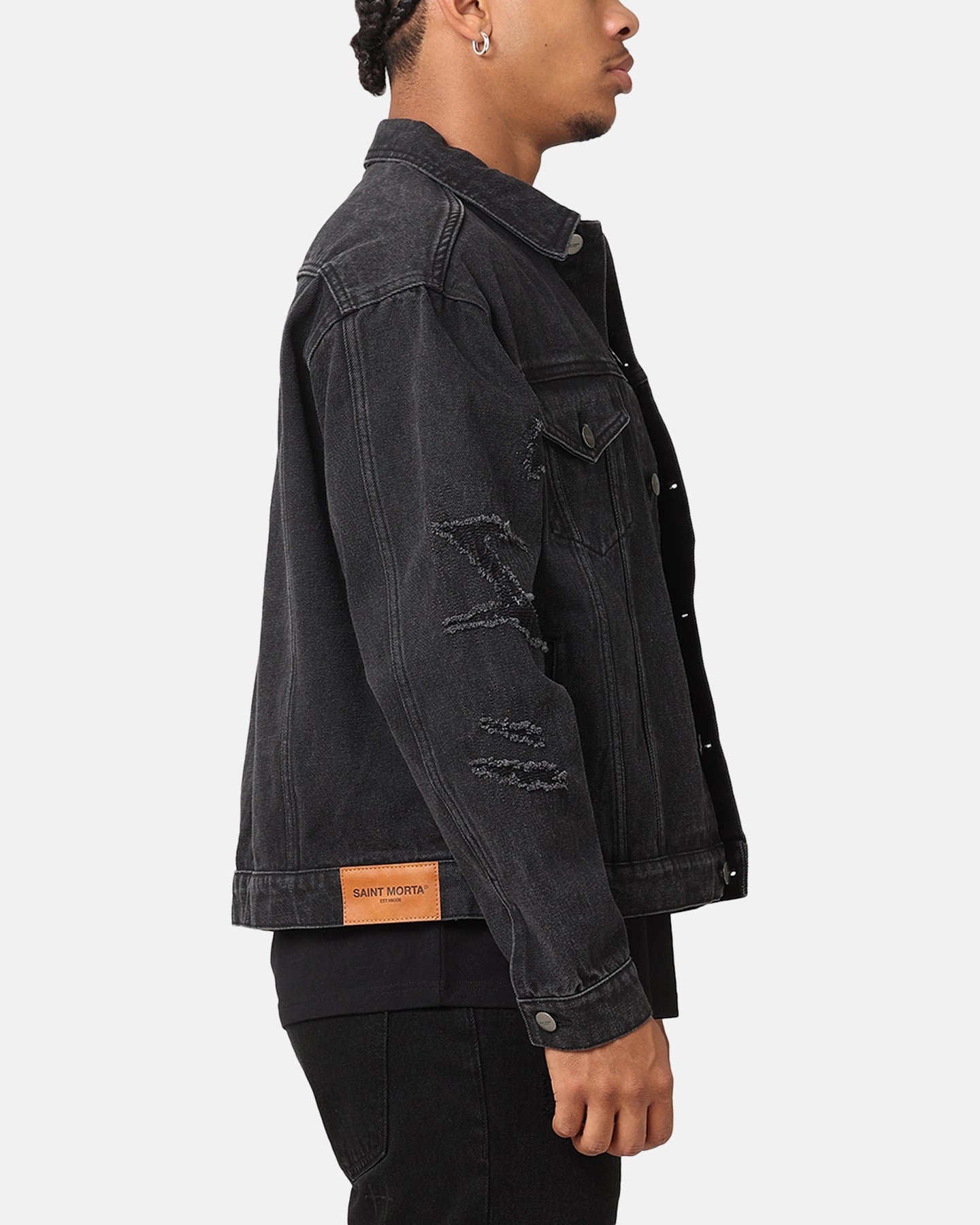 Saint Morta Rage Denim Jacket Black vintage Future