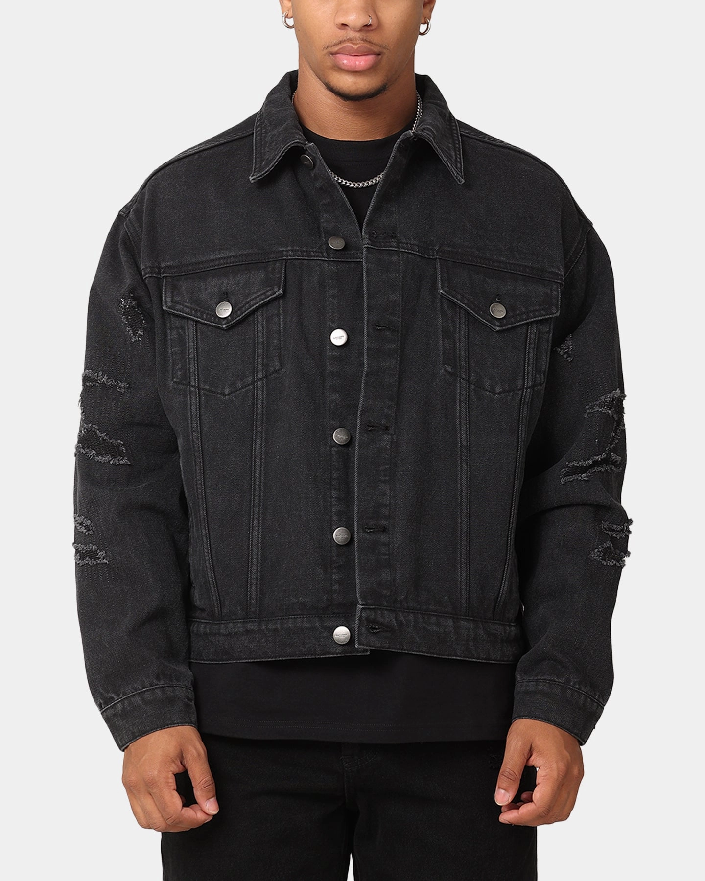 Saint Morta Rage Denim Jacket Black Easy Comfort Bicycle