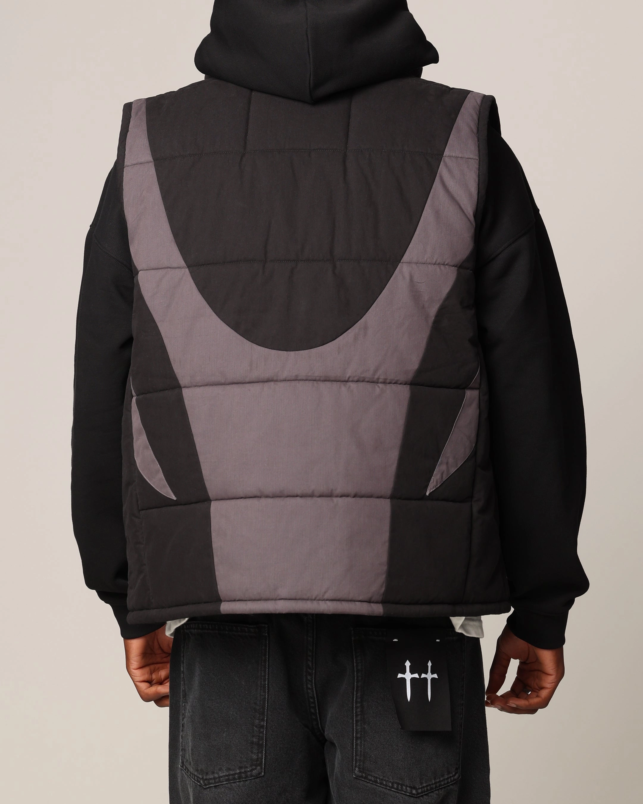 suitable for promotional activities Saint Morta Rage Puffer Vest Black/Grey