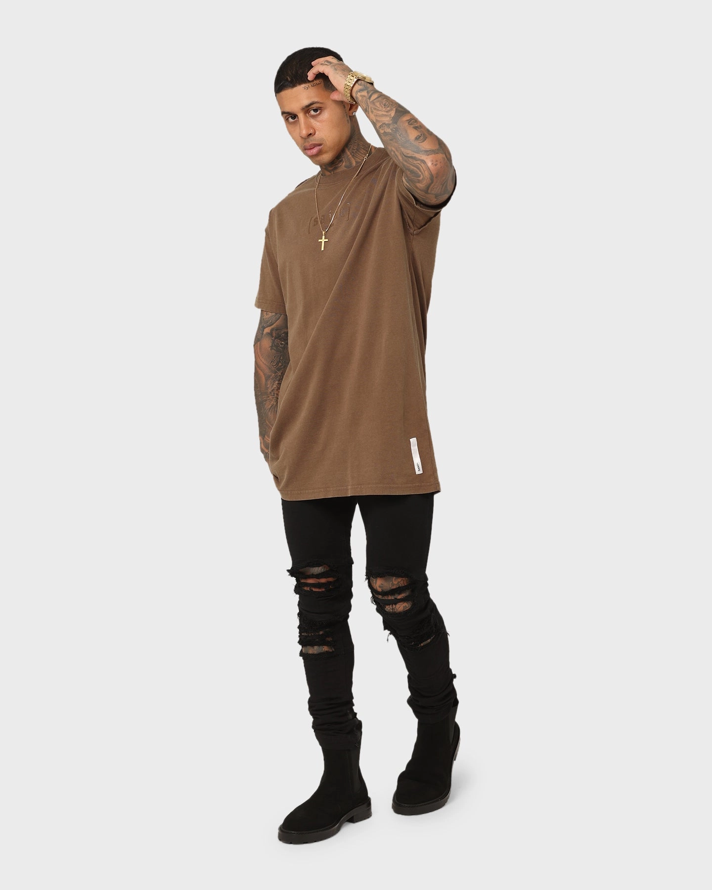 Fit for Everyone Saint Morta Rebirth Lafayette T-Shirt Vintage Brown