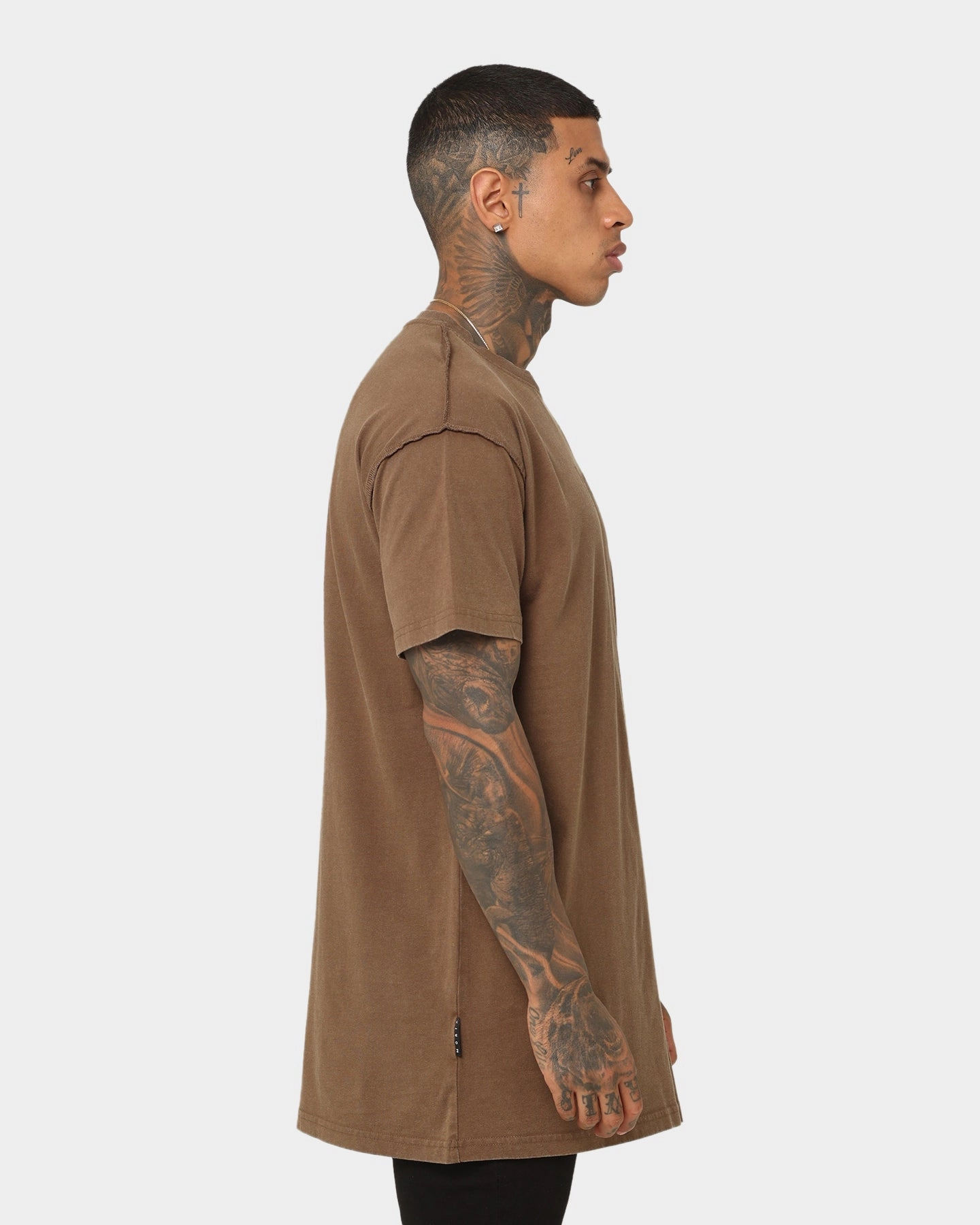 Saint Morta Rebirth Lafayette T-Shirt Vintage Brown Breathable mesh panel