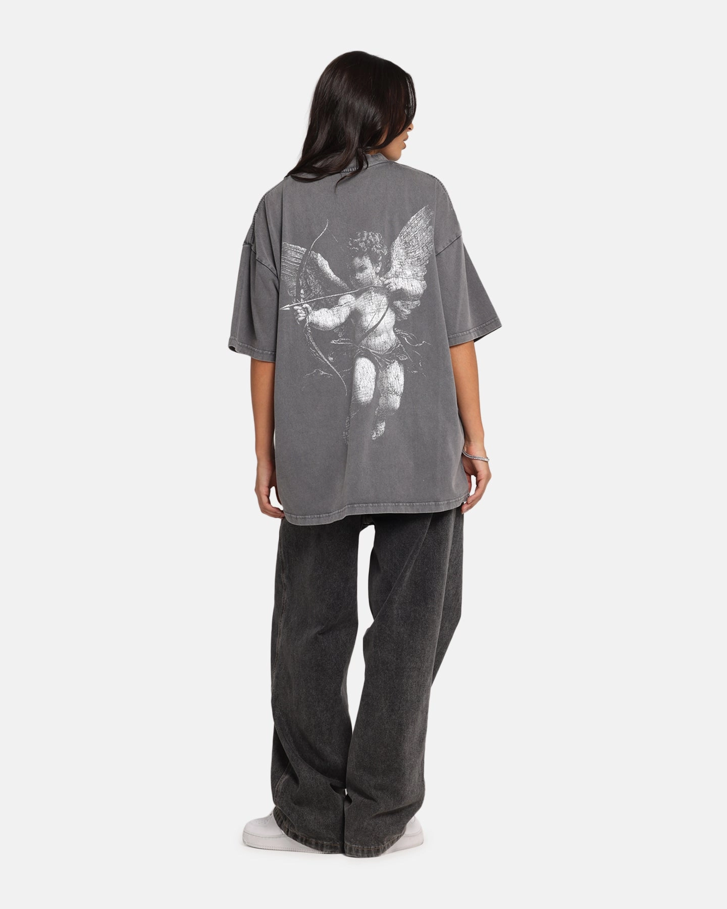 Versatile Wearable Summer Casual Saint Morta Redemption Mock Neck T-Shirt Washed Charcoal