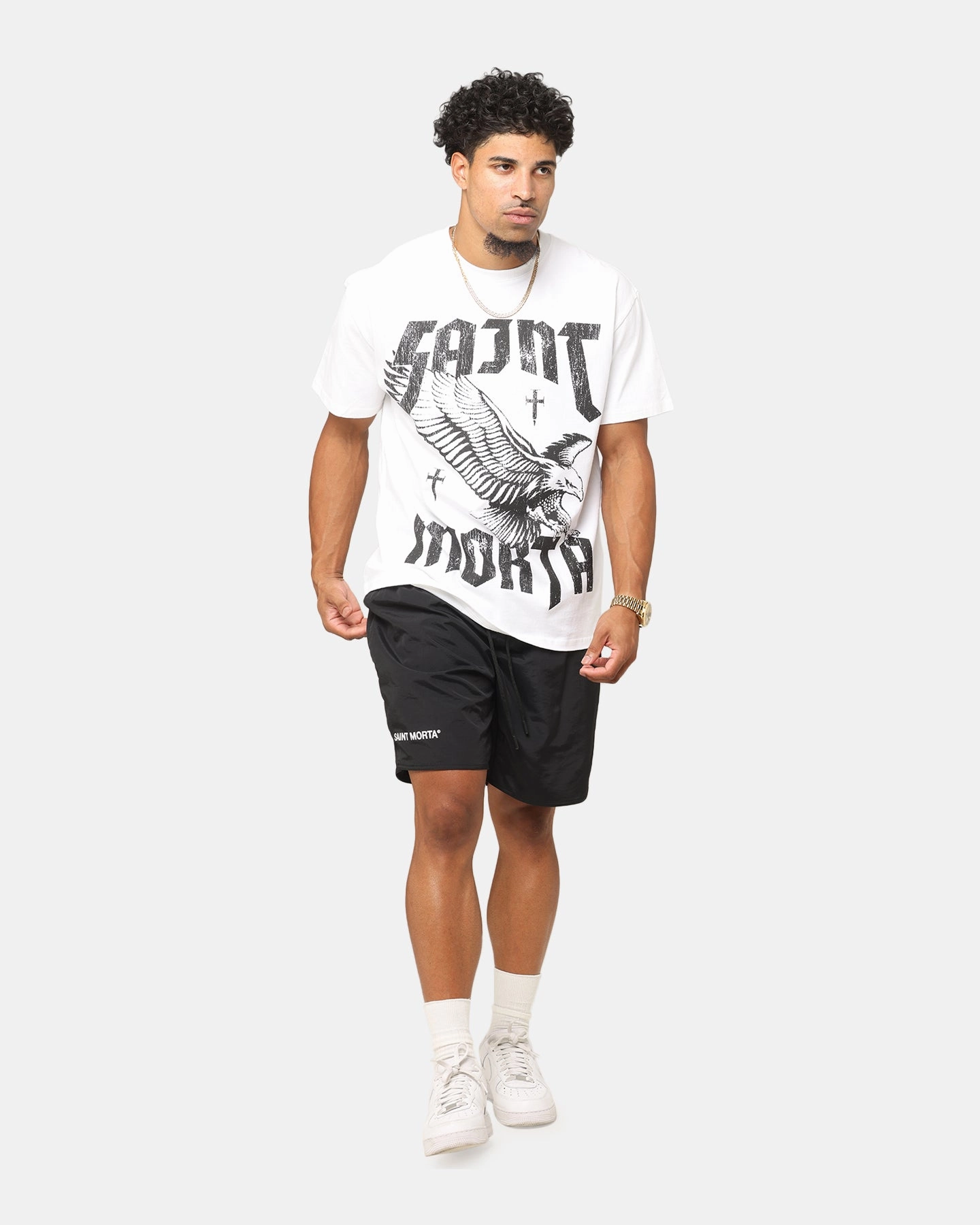 Street Smart Saint Morta Ride Or Die Boxy T-Shirt White