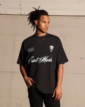 Cool Weather Wear Saint Morta Roadhouse Boxy T-Shirt Vintage Black
