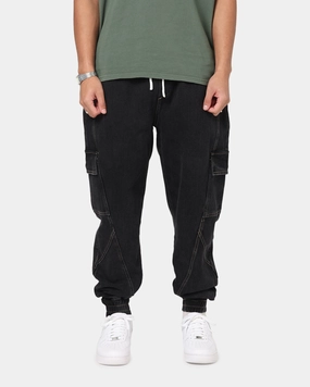 All-Purpose Wear Sophisticated Look Saint Morta Rodeo Denim Joggers Black Shadow