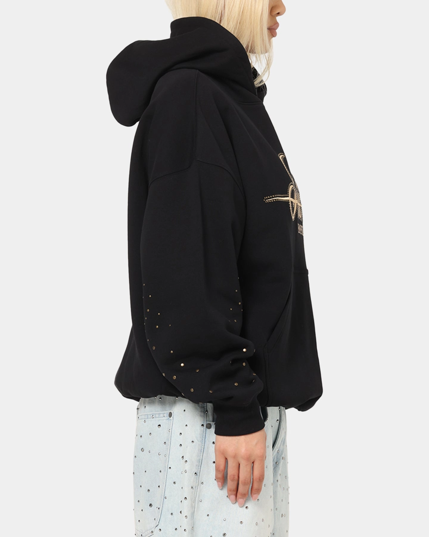 Saint Morta Rodeo Drive Boxy Hoodie Black Men's Confidence booster