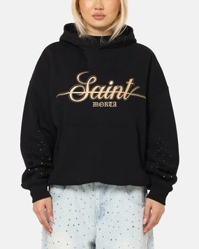Quick Dry Technology Saint Morta Rodeo Drive Boxy Hoodie Black