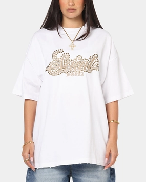 anti static Saint Morta Rodeo Drive Boxy T-Shirt White/Brown