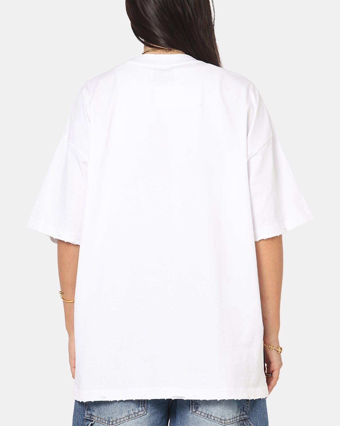 Sublimation Printed Collar Daily Casual Saint Morta Rodeo Drive Boxy T-Shirt White/Brown