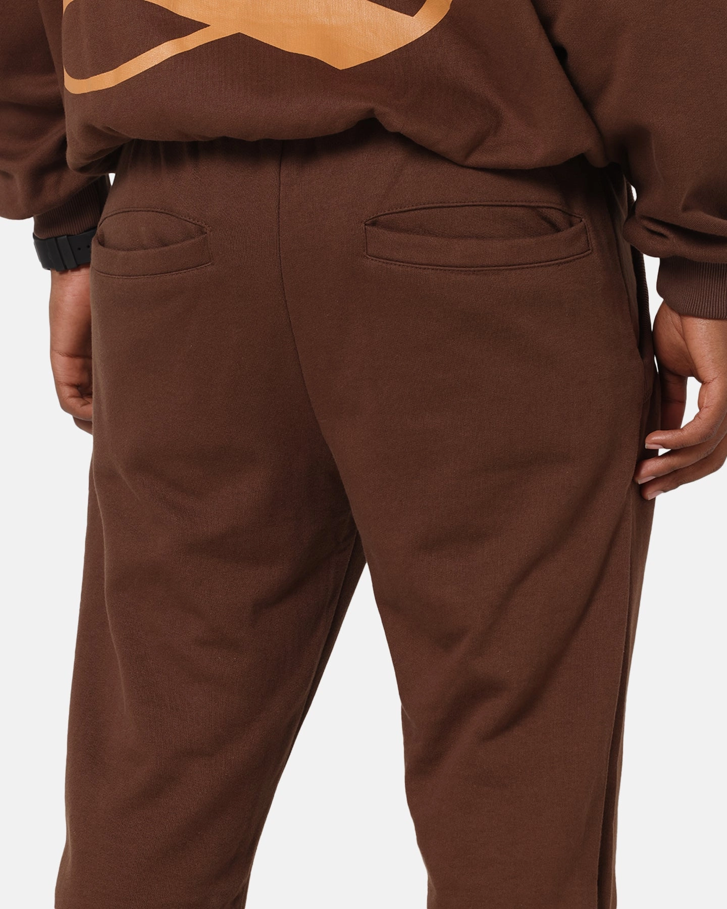 Saint Morta Sacred Script Track Pants Brown AntiPillingFabric