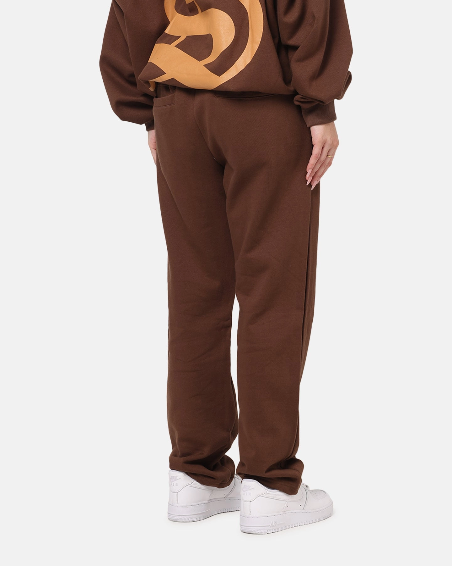Lightweight Flex Saint Morta Sacred Script Track Pants Brown