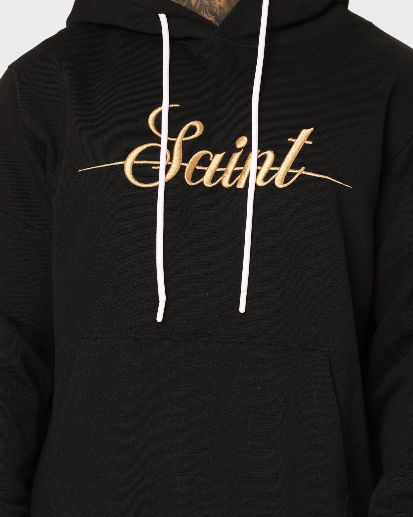 Saint Morta Saviour Hoodie Black/Gold Mouthwash
