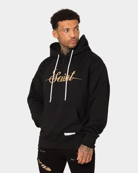 Saint Morta Saviour Hoodie Black/Gold Low Profile platform