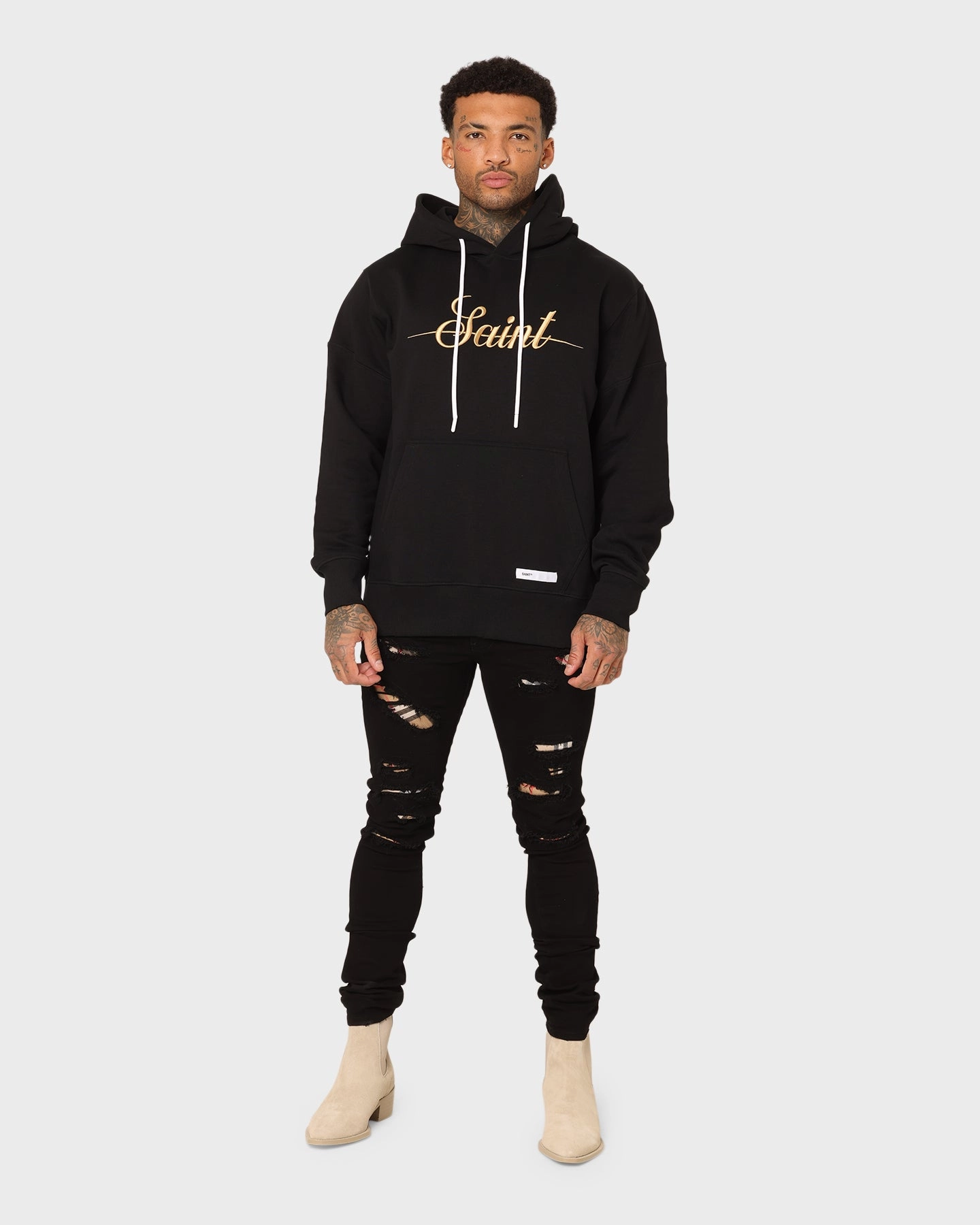 Saint Morta Saviour Hoodie Black/Gold Slimming