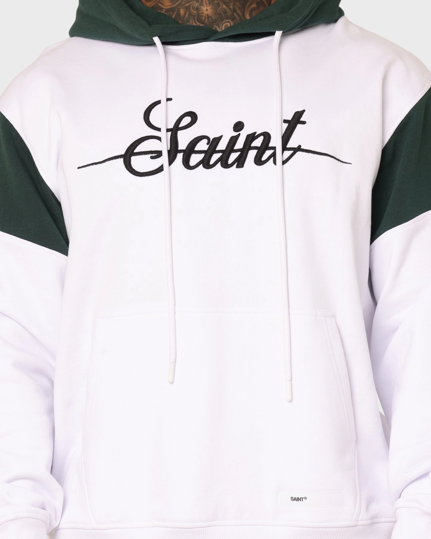 Saint Morta Saviour Hoodie White/Stadium Green Certificate