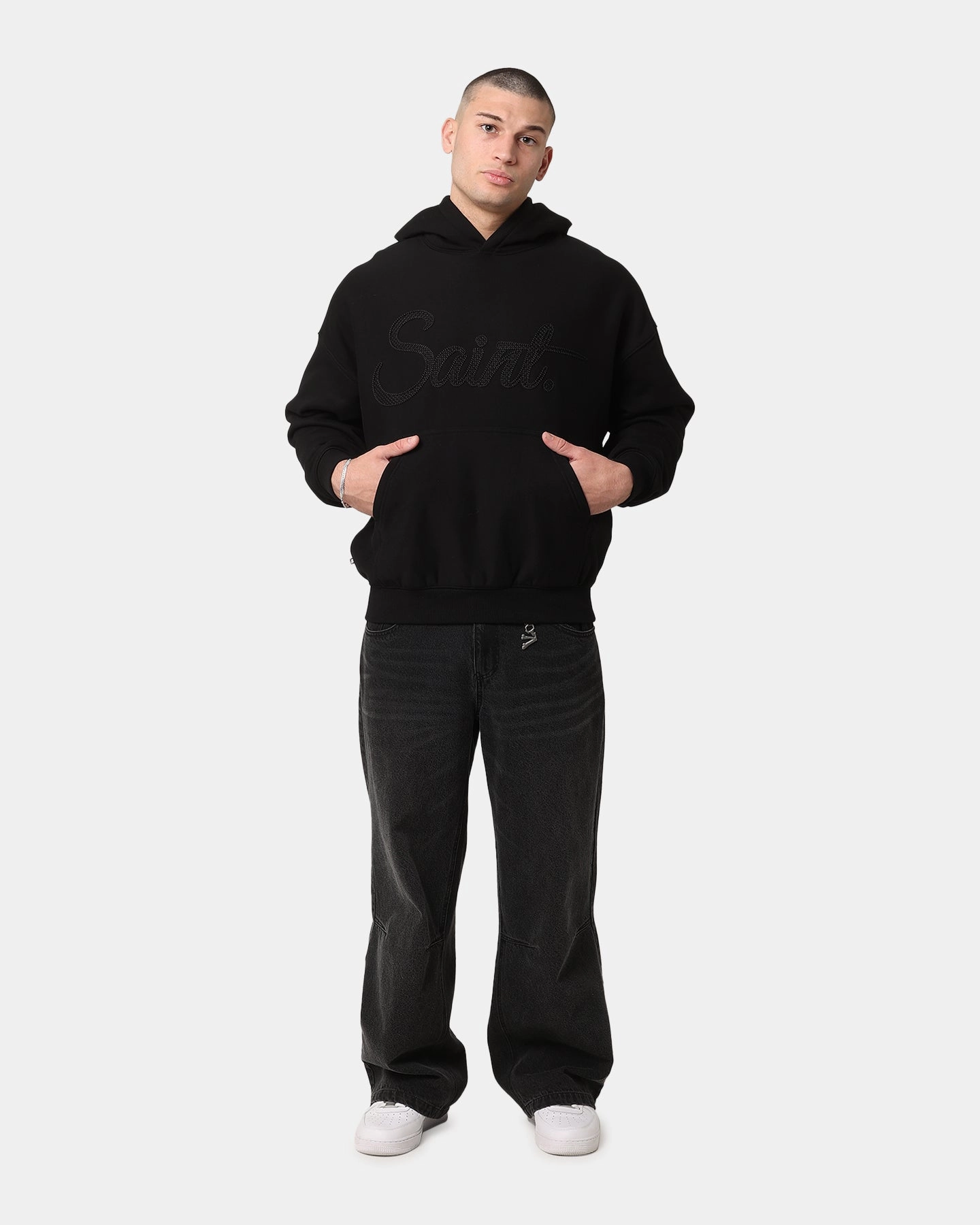 Saint Morta Scribere Premium Hoodie Black Hooded Design Prom