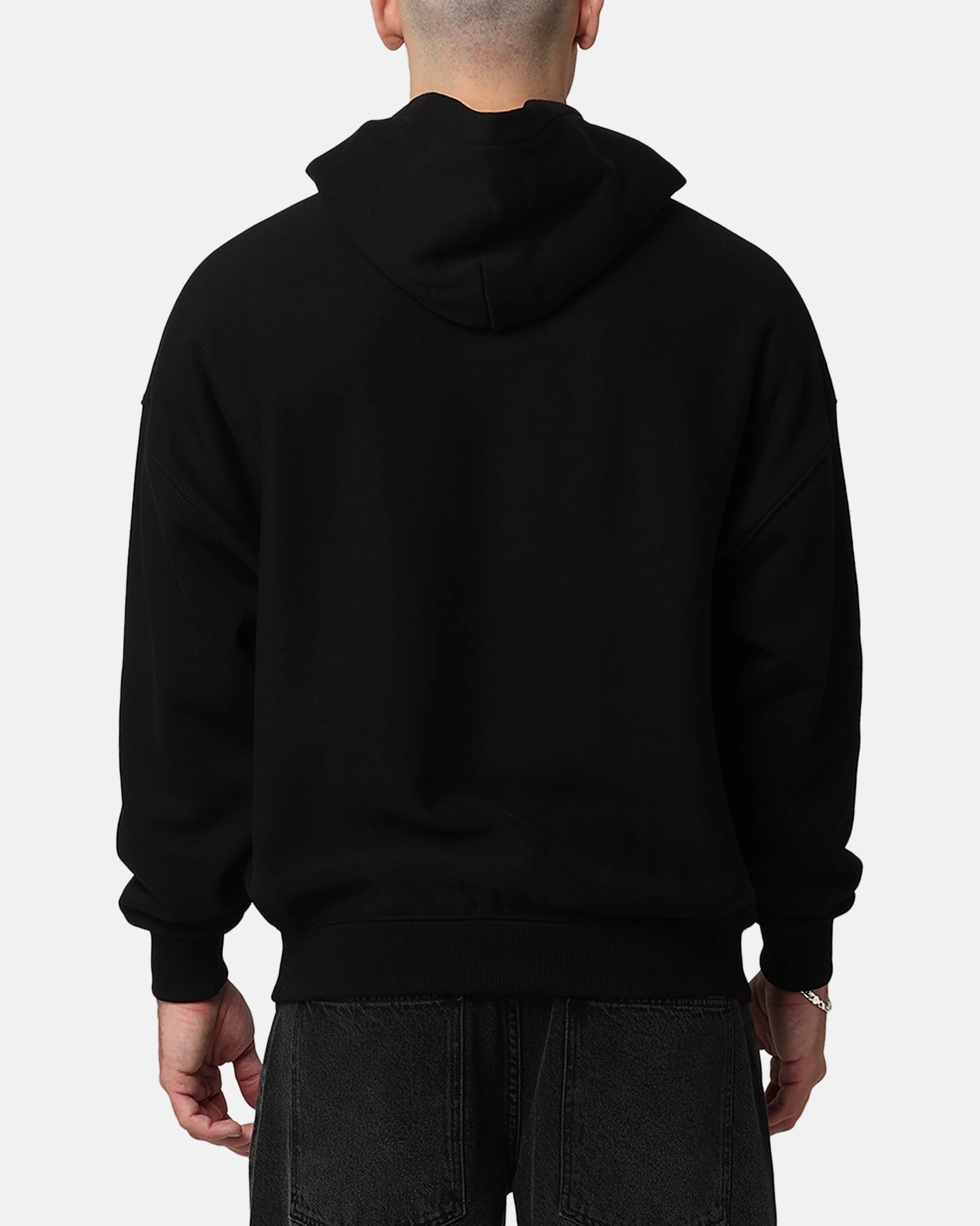 Saint Morta Scribere Premium Hoodie Black Reflective Safety Trim Determination