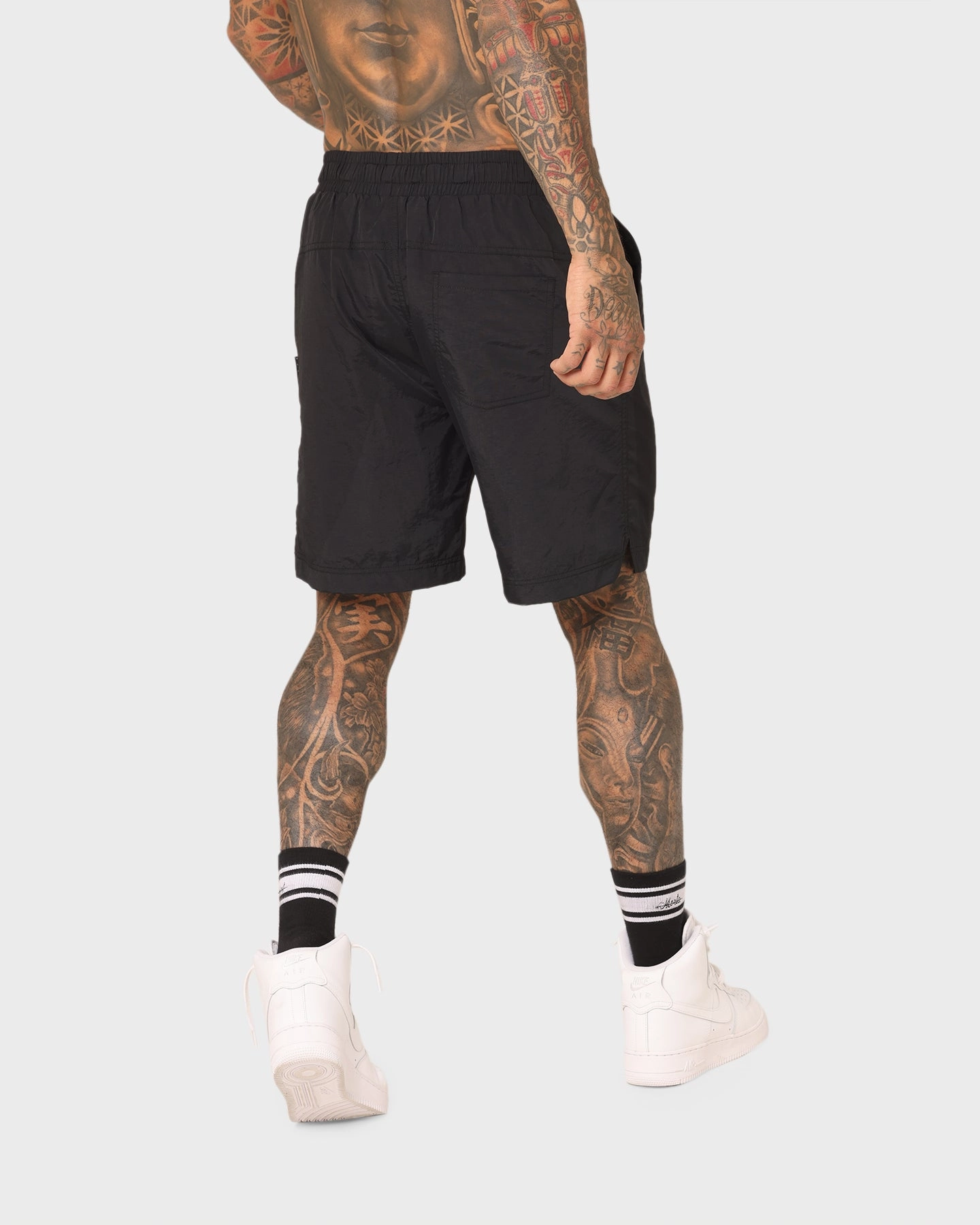 Active Ready Saint Morta Scripted Beach Shorts Black