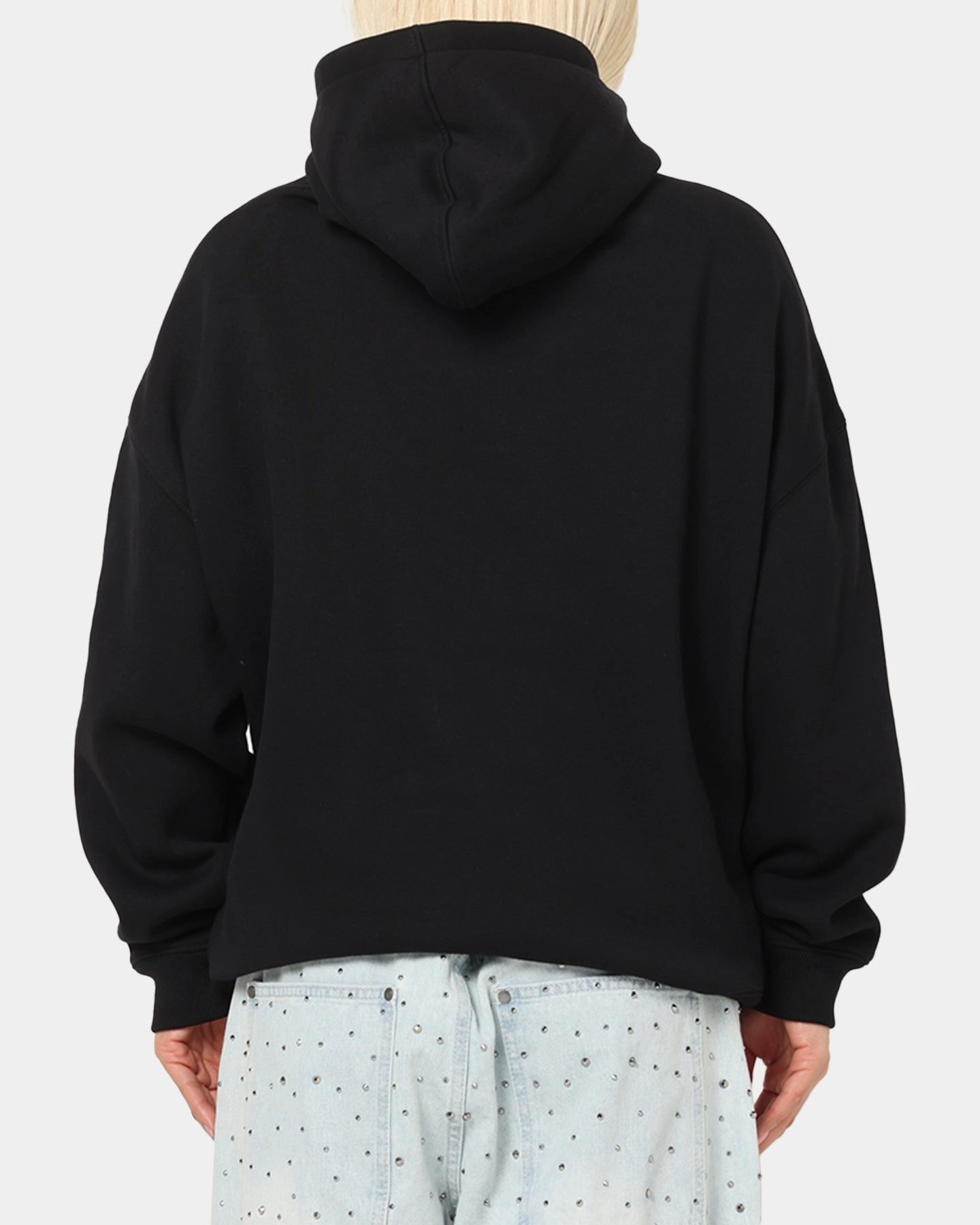 Smart Look suitable for outdoor adventures Saint Morta Scripture Boxy Hoodie Black