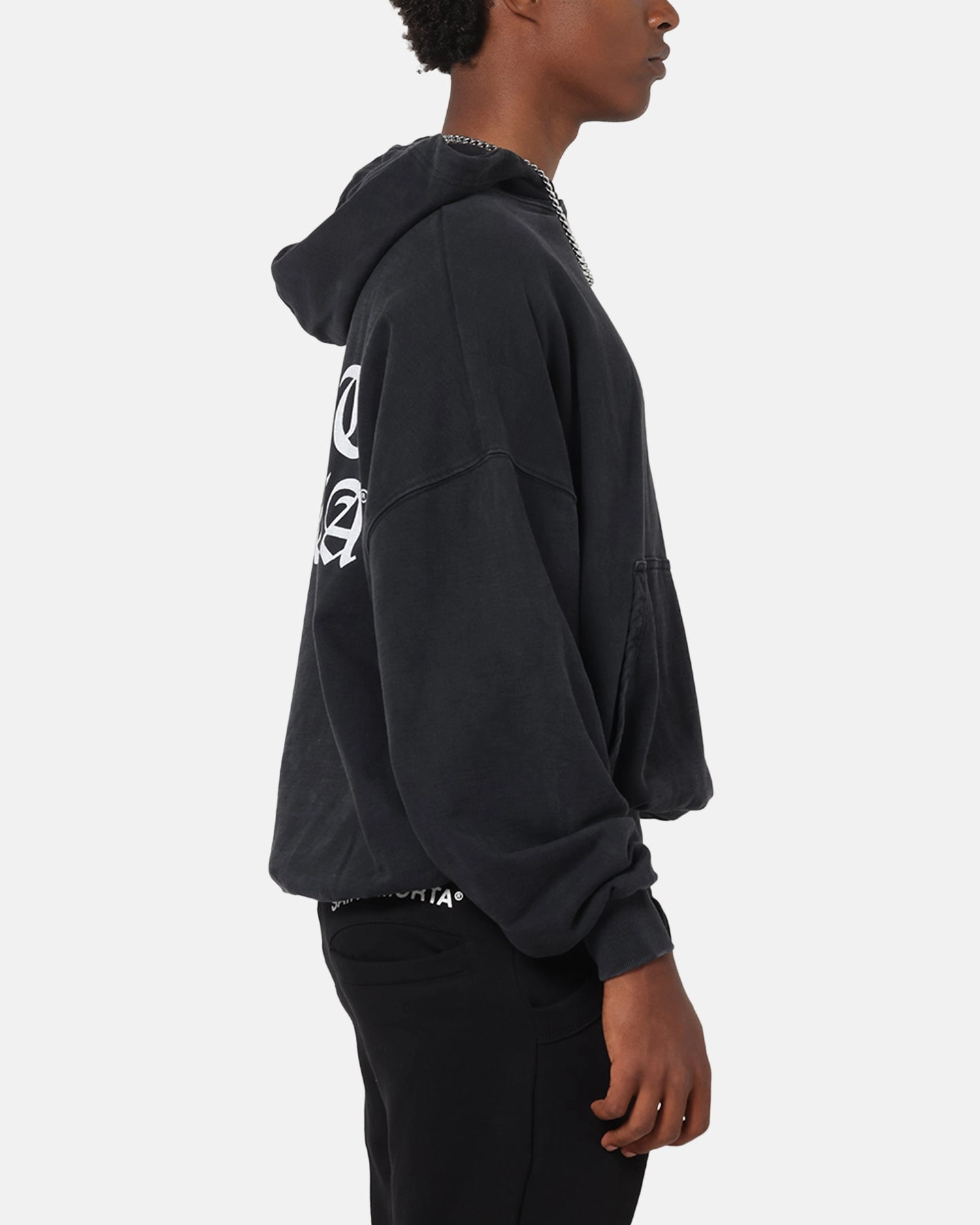Saint Morta Shadow Mark Hoodie Black multi crewed