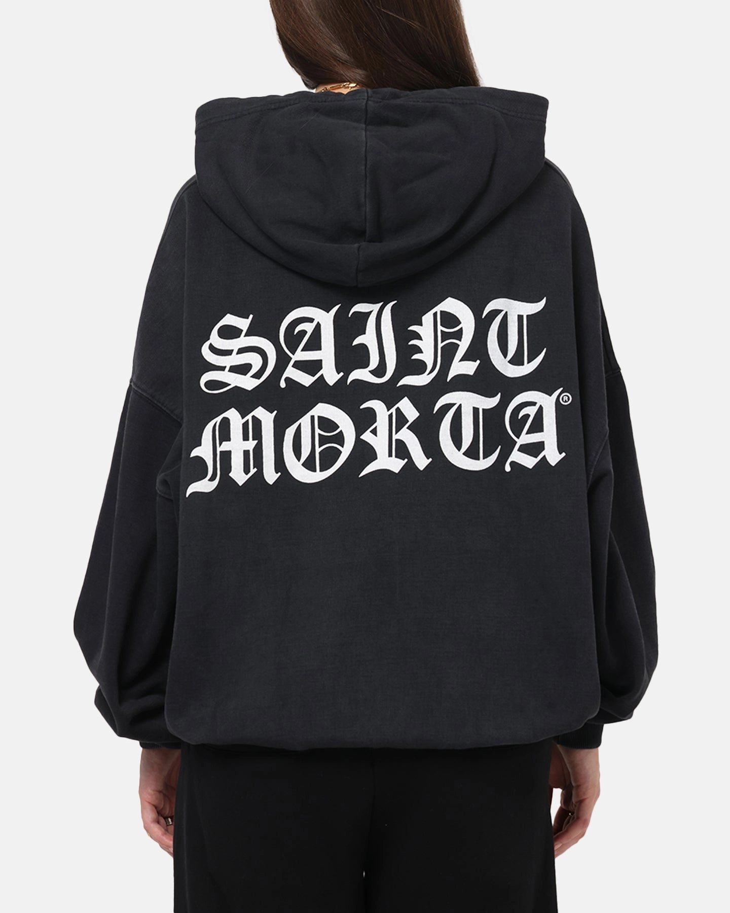 Saint Morta Shadow Mark Hoodie Black Oppose Help