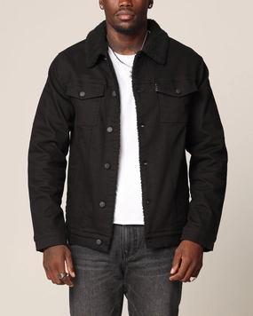 All Season Saint Morta Sherpa Denim Jacket Black/Black