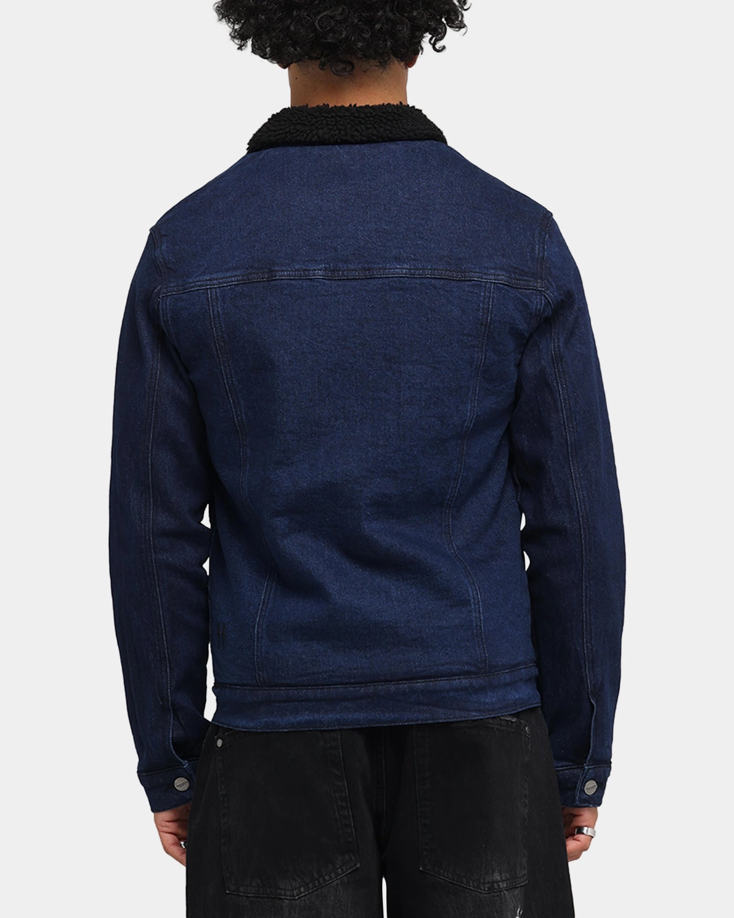 Alternative Windproof Shield Saint Morta Sherpa Denim Zip Jacket Indigo/Black