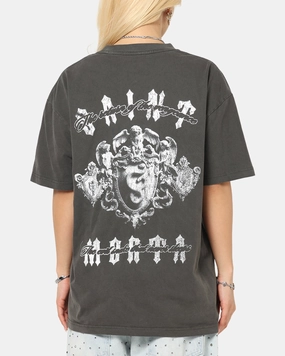 Saint Morta Sleepless Boxy T-Shirt Black Wash Short sleeved breeziness