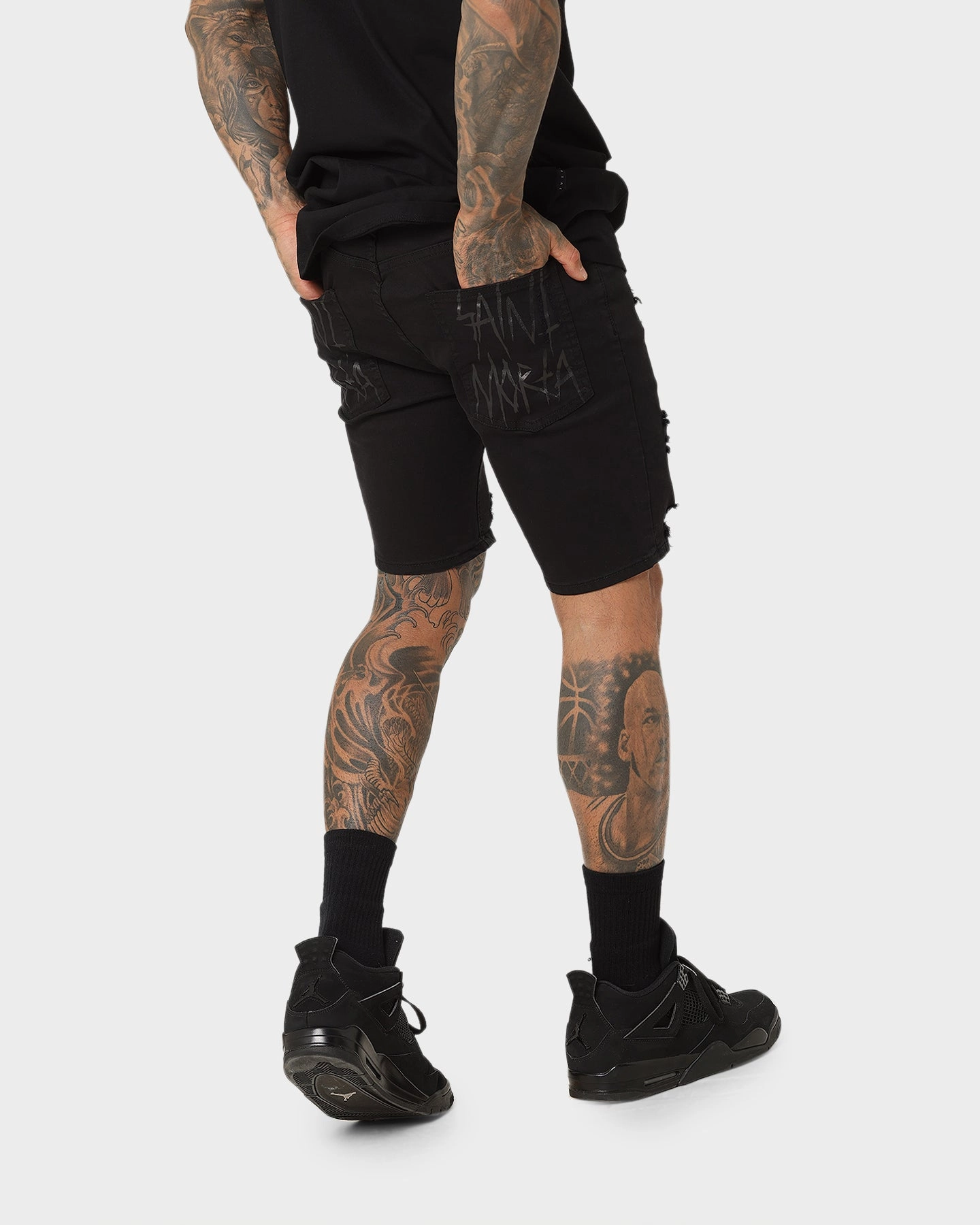 Soft Lining Saint Morta SM Thrashed Shorts Black