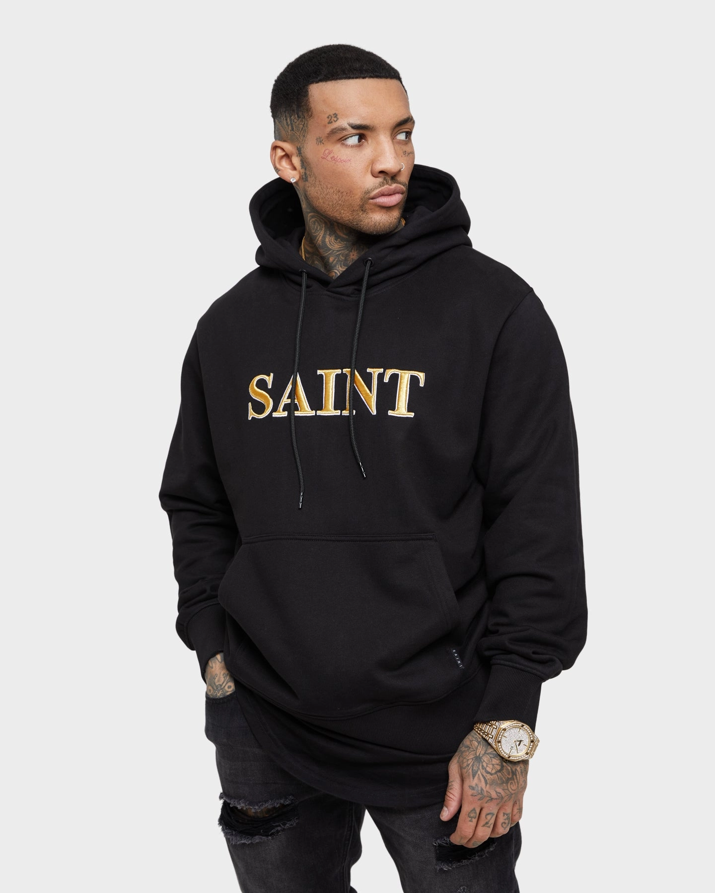 Awareness Saint Morta Society Hoodie Black/Gold