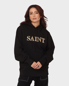 Aftershave Checked Saint Morta Society Hoodie Black/Gold