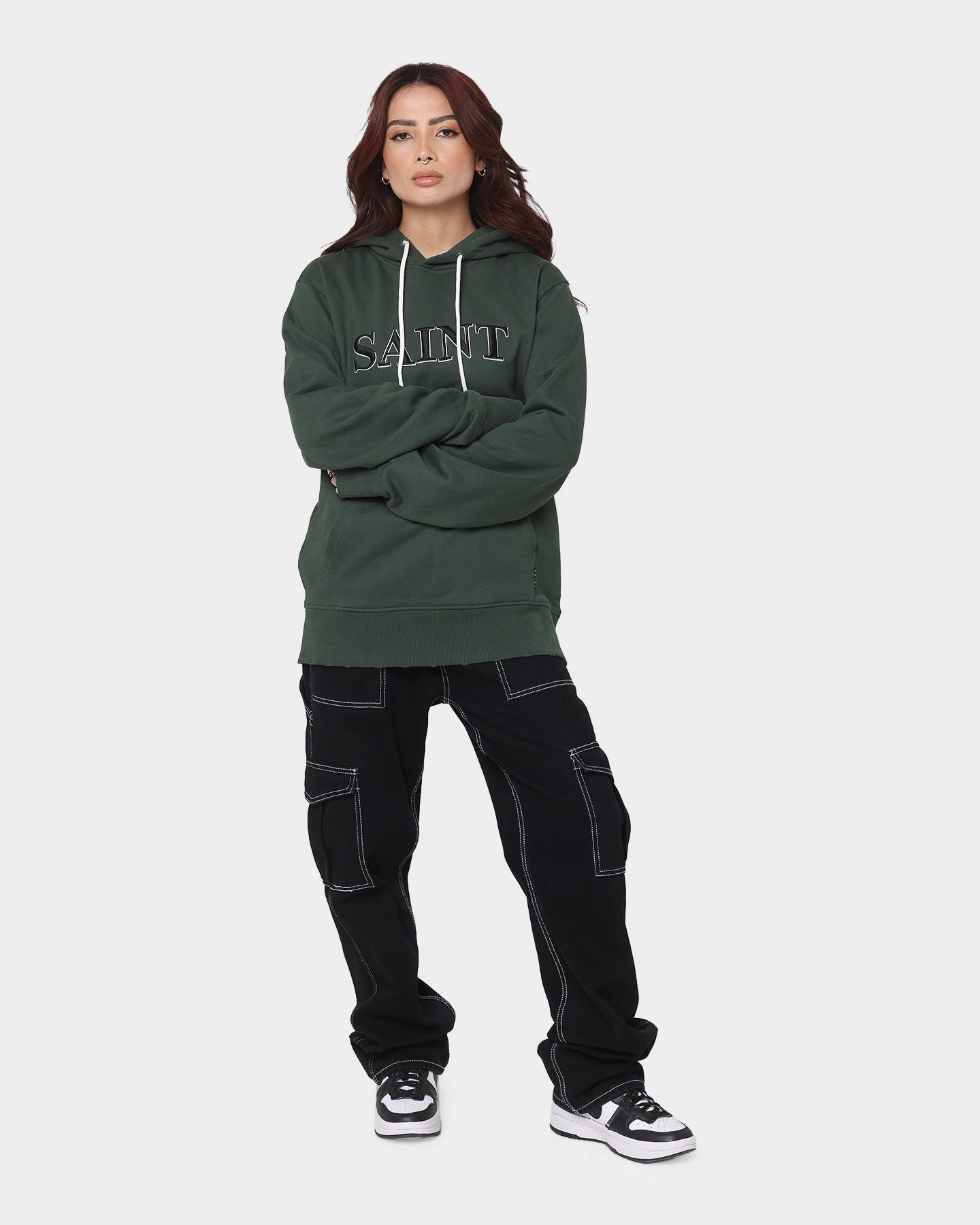 Saint Morta Society Hoodie Dark Green Goods fishermen