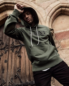 Noise Free Movement Saint Morta Society Hoodie Dark Green