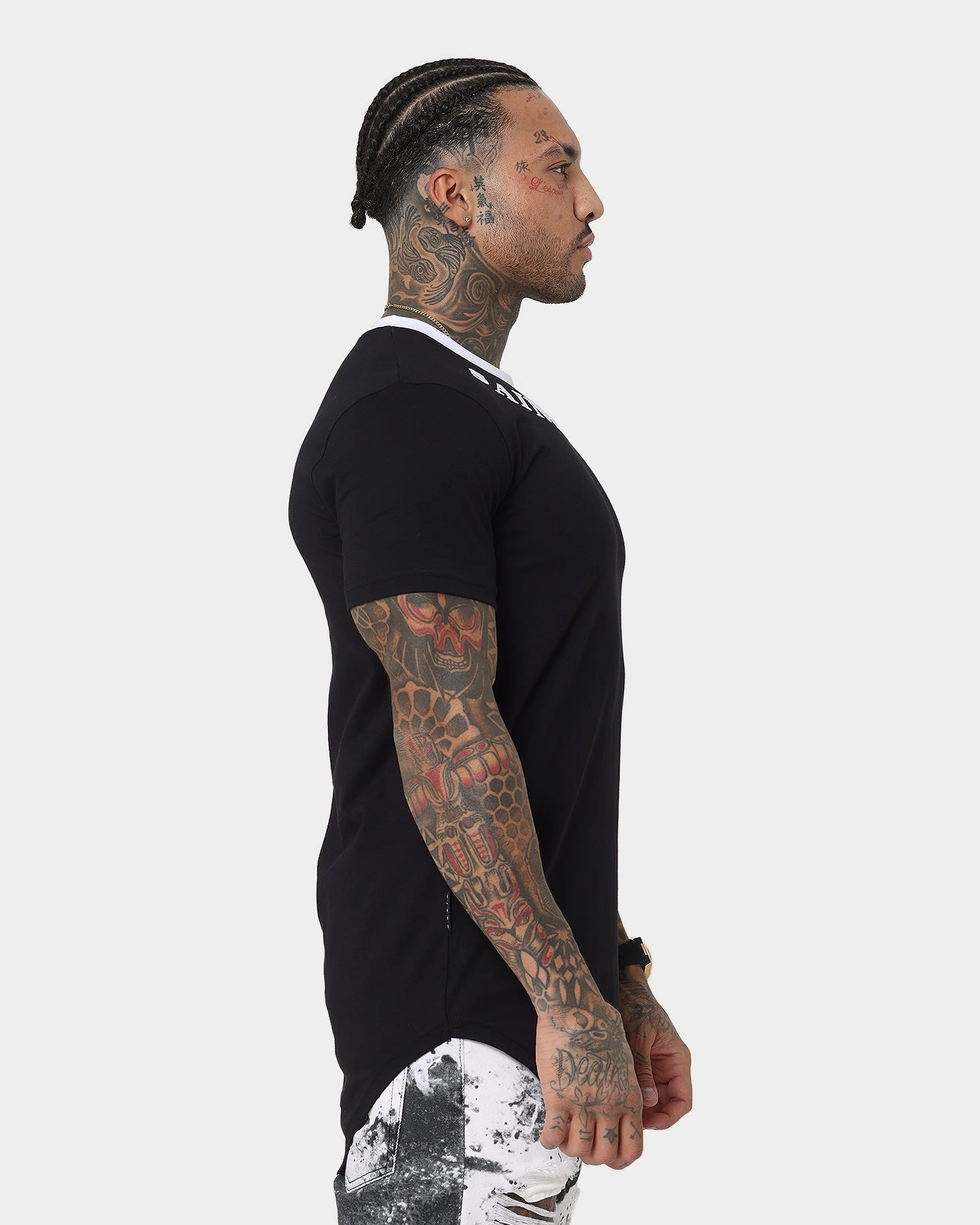 polo neck Saint Morta Sparta T-Shirt Black/White