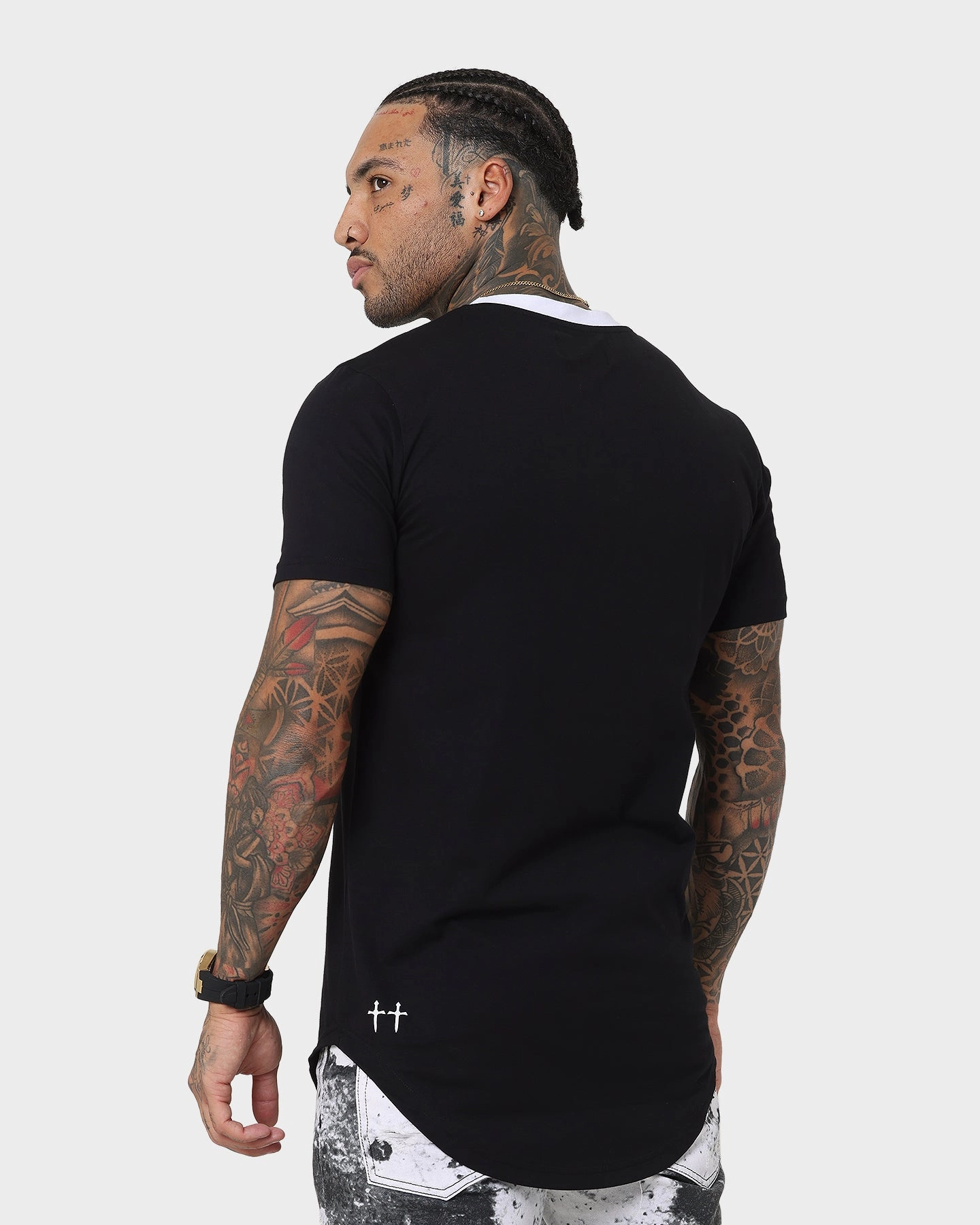 Saint Morta Sparta T-Shirt Black/White Everyday Comfort Cool Vibes