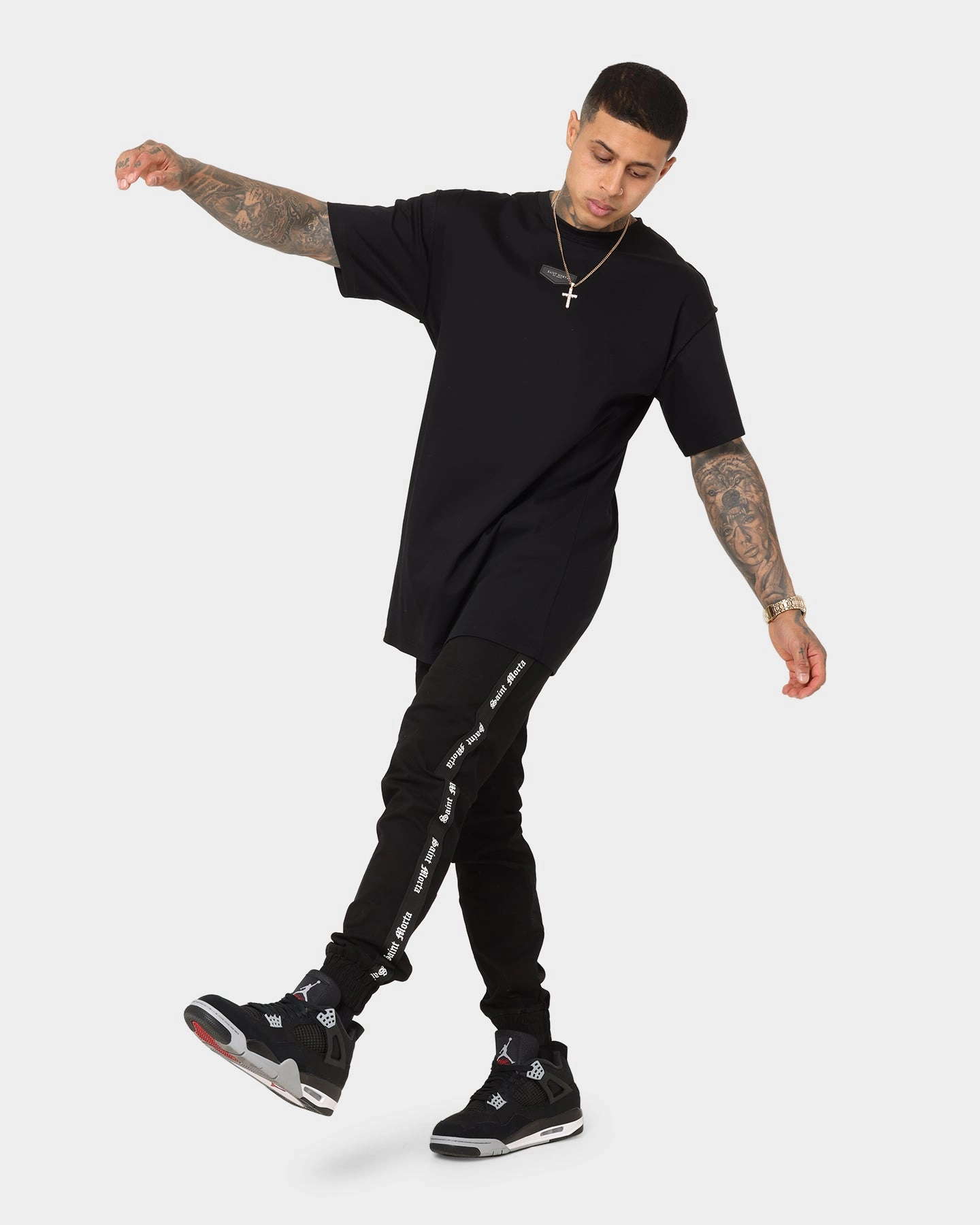 Saint Morta Sport X Joggers Black Classic Elegance
