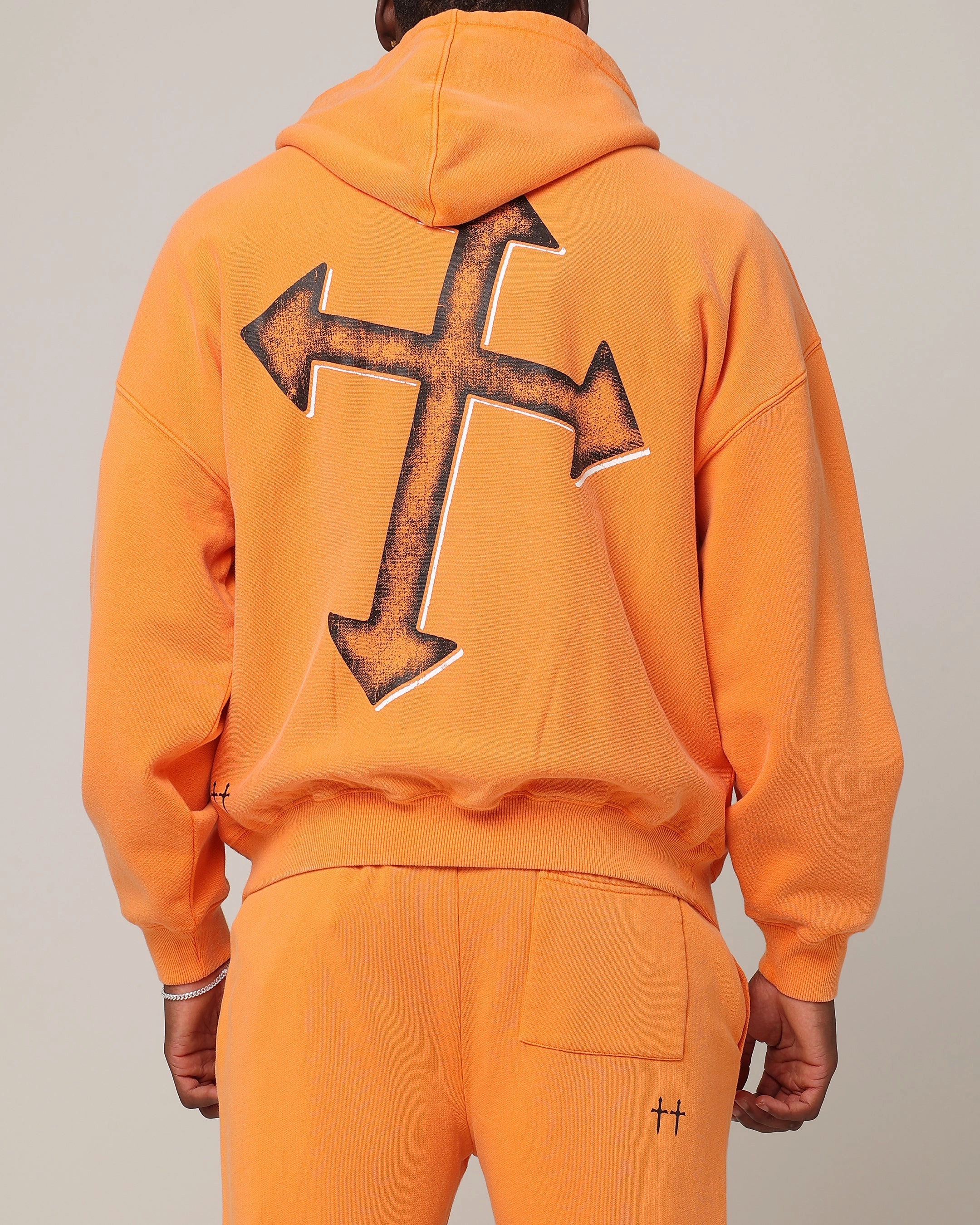Saint Morta SSIX Vintage Hoodie Orange Crush