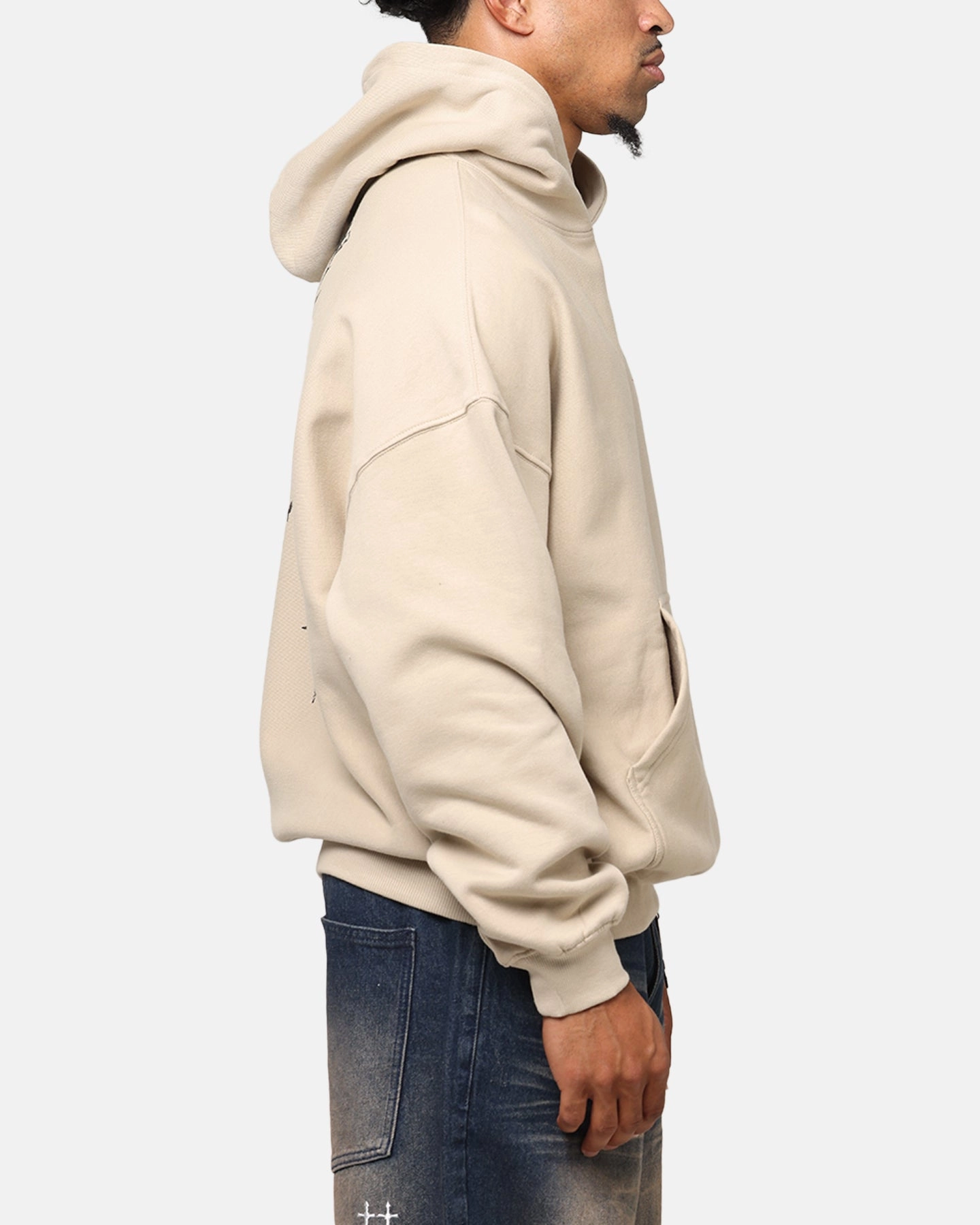 Durable Outerwear Mark Saint Morta St Valentines Boxy Hoodie Stone
