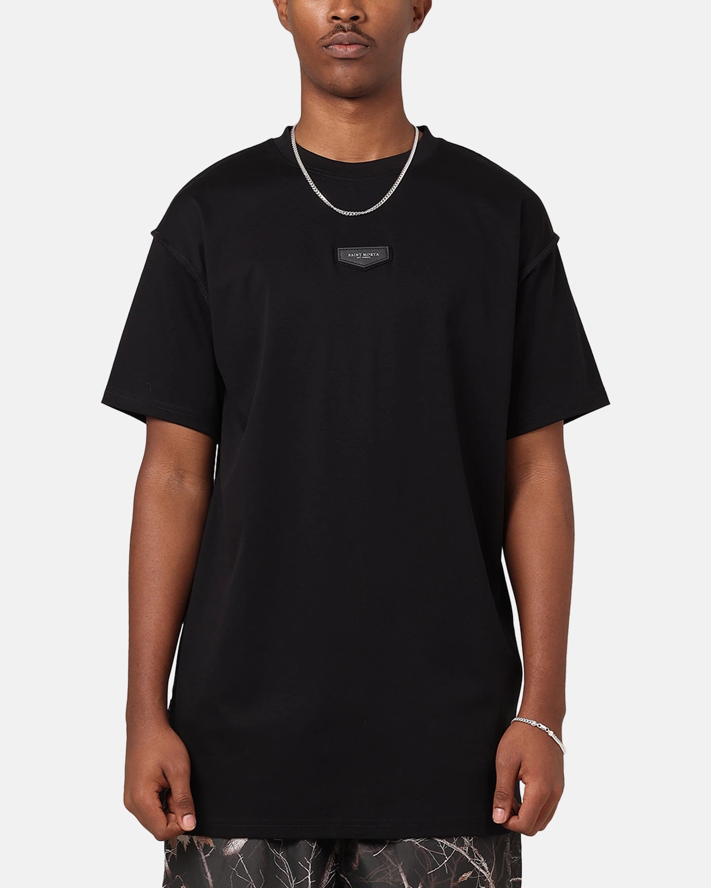 Premium Cotton Saint Morta Stain Resistant Lafayette T-Shirt Black